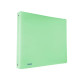 Raccoglitore Pastel - 22 x 30 cm - 4 anelli tondi 15 mm - PP - smeraldo - Favorit