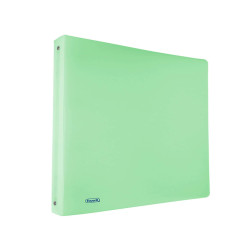 Raccoglitore Pastel - 22 x 30 cm - 4 anelli tondi 15 mm - PP - smeraldo - Favorit