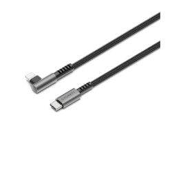 Cygnett Cavo Corazzato ad angolo retto da Lightning a Usb-C 2.0 1m nero