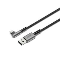 Cygnett Cavo Corazzato ad angolo retto da Usb-C a Usb-A 2.0 1m nero