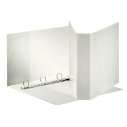 Raccoglitore personalizzabile Display - 22 x 30 cm - 4 anelli a D 40 mm - dorso 5,9 cm - bianco - Esselte
