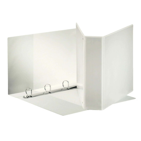 Raccoglitore personalizzabile Display - 22 x 30 cm - 4 anelli a D 50 mm - dorso 7,1 cm - bianco - Esselte