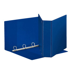 Raccoglitore personalizzabile Display - 22 x 30 cm - 4 anelli a D 50 mm - dorso 7,1 cm - blu - Esselte