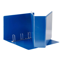 Raccoglitore personalizzabile Display - 22 x 30 cm - 4 anelli quadri 65 mm - dorso 8,5 cm - blu - Esselte