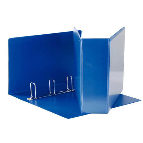 Raccoglitore personalizzabile Display - 22 x 30 cm - 4 anelli quadri 65 mm - dorso 8,5 cm - blu - Esselte