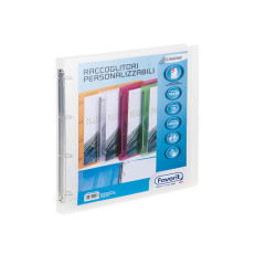 Raccoglitore personalizzabile Lumina - 22 x 30 cm - 4 anelli tondi 15 mm - PP - trasparente - Favorit