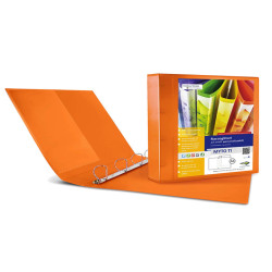 Raccoglitore personalizzabile Myto TI - 22 x 30 cm - 4 anelli a D 30 mm - dorso 4 cm - arancio - Sei Rota