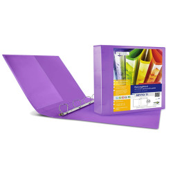 Raccoglitore personalizzabile Myto TI - 22 x 30 cm - 4 anelli a D 30 mm - dorso 4 cm - lilla - Sei Rota