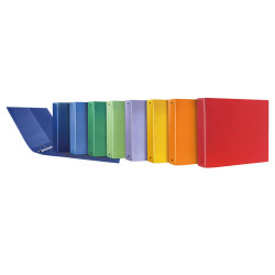 Raccoglitore Terra - 22 x 30 cm - 4 anelli a R 17 mm - dorso 2,5 cm - PP riciclato - colori assortiti - Sei Rota