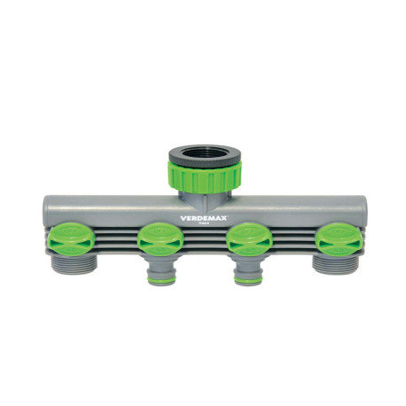Raccordo rubinetto - 4 uscite - Verdemax