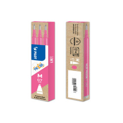 Refill a sfera Frixionball - punta 0,7mm - rosa - Pilot - conf. 3 pezzi