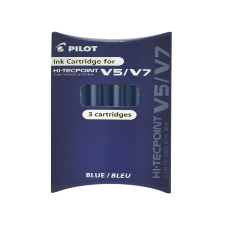 Refill Hi Tecpoint V5/V7 ricaricabile begreen - blu - Pilot - conf. 3 pezzi
