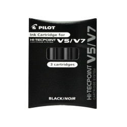 Refill Hi Tecpoint V5/V7 ricaricabile begreen - nero - Pilot - conf. 3 pezzi