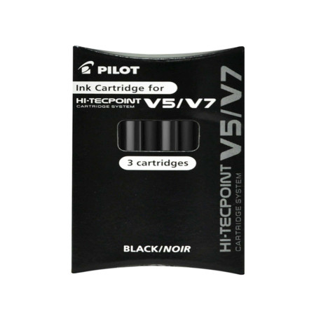 Refill Hi Tecpoint V5/V7 ricaricabile begreen - nero - Pilot - conf. 3 pezzi
