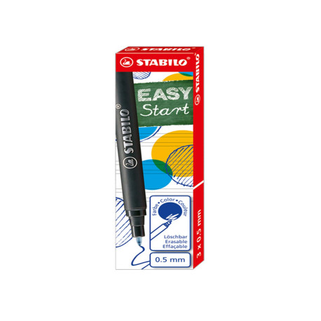 Refill per penna sferografica ergonomica Easyoriginal - punta media - blu - Stabilo - scatola 3 pezzi
