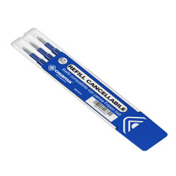 Refill per penne gel cancellabili  - punta 0,7 mm - blu - Osama - conf. 3 pezzi