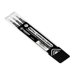 Refill per penne gel cancellabili - punta 0,7 mm - nero  - Osama - conf. 3 pezzi