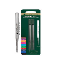 Refill per sfera Montblanc - punta media - nero  - Monteverde - conf. 2 pezzi