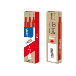 Refill sfera a scatto Frixionball Clicker - punta 0,5mm  - rosso - Pilot - conf. 3 pezzi