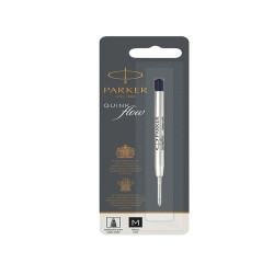 Refill sfera QuinkFlow - punta media - metallo - nero  - Parker