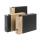 Registratore con custodia Wood - 23 x 33 cm - dorso 8 cm - colori assortiti - Colorosa