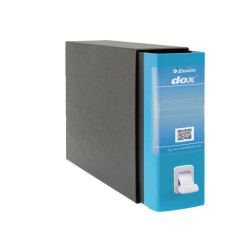 Registratore Dox 2 - dorso 8 cm - protocollo 23 x 34 cm - azzurro capri - Esselte Dox