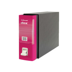 Registratore Dox 2 - dorso 8 cm - protocollo 23 x 34 cm - fucsia - Esselte Dox