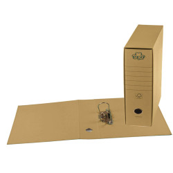 Registratore Eco New - dorso 8 cm - protocollo 23 x 33 cm - camoscio - Brefiocart