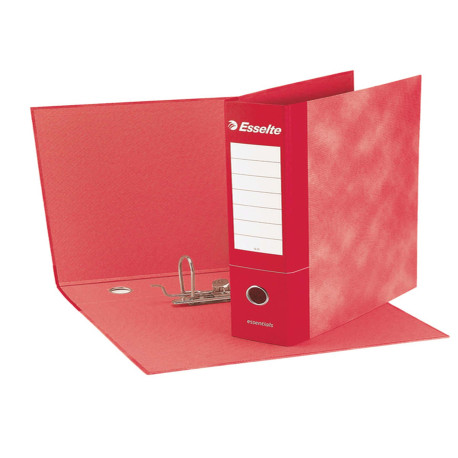 Registratore Essentials G72 - dorso 5 cm - commerciale 23 x 30 cm - rosso - Esselte