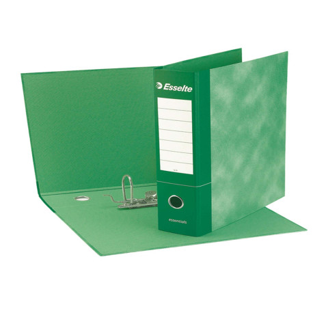 Registratore Essentials G72 - dorso 5 cm - commerciale 23 x 30 cm - verde - Esselte
