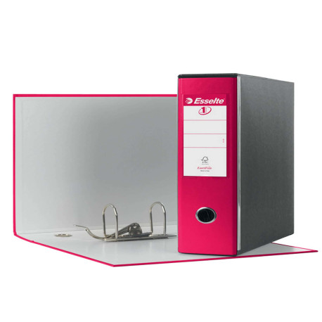 Registratore Eurofile G53 - dorso 8 cm - commerciale 23 x 30 cm - fucsia - Esselte