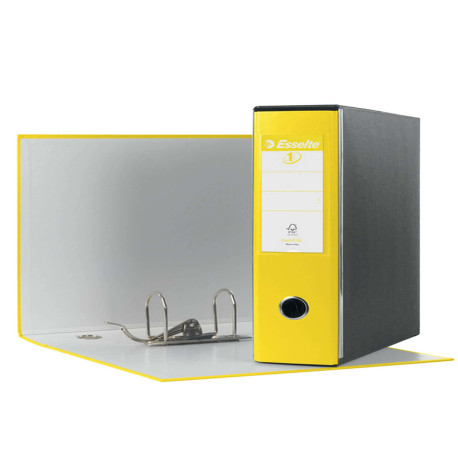 Registratore Eurofile G53 - dorso 8 cm - commerciale 23 x 30 cm - giallo vivida - Esselte