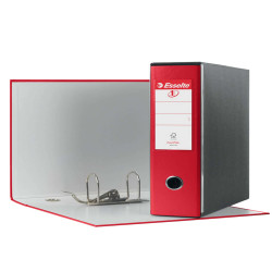 Registratore Eurofile G53 - dorso 8 cm - commerciale 23 x 30 cm - rosso vivida - Esselte