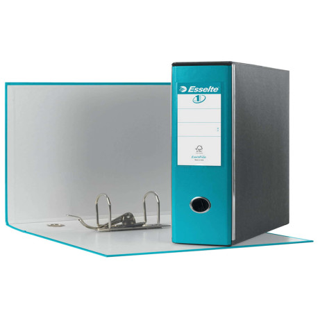 Registratore Eurofile G53 - dorso 8 cm - commerciale 23 x 30 cm - turchese - Esselte