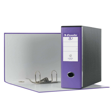 Registratore Eurofile G53 - dorso 8 cm - commerciale 23 x 30 cm - viola - Esselte