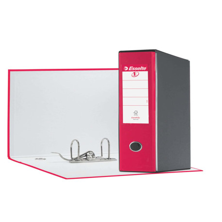 Registratore Eurofile G55 - dorso 8 cm - protocollo 23 x 33 cm - fucsia - Esselte