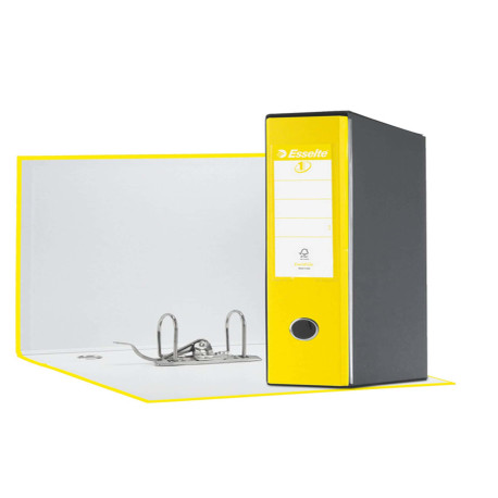 Registratore Eurofile G55 - dorso 8 cm - protocollo 23 x 33 cm - giallo vivida - Esselte