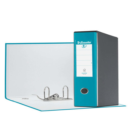Registratore Eurofile G55 - dorso 8 cm - protocollo 23 x 33 cm - turchese - Esselte