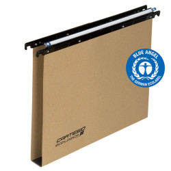Cartella sospesa Cartesio Eco-logica - cassetto - 39 cm - fondo U - 37 x 25 cm - avana - Bertesi