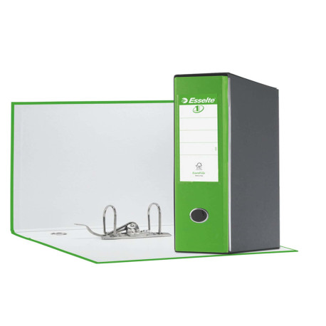 Registratore Eurofile G55 - dorso 8 cm - protocollo 23 x 33 cm - verde vivida - Esselte