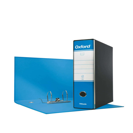 Registratore Oxford G83 - dorso 8 cm - commerciale 23 x 30 cm - azzurro - Esselte