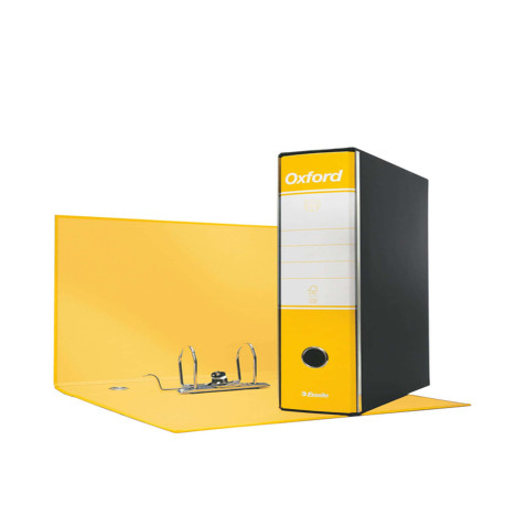 Registratore Oxford G83 - dorso 8 cm - commerciale 23 x 30 cm - giallo - Esselte