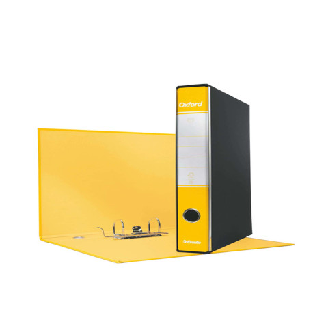 Registratore Oxford G84 - dorso 5 cm - protocollo 23 x 33 cm - giallo - Esselte