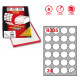 Etichette adesive R/305 - in carta - permanenti - tonde - diametro 40 mm - 24 et/fg - 100 fogli - bianco - Markin