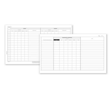 Registro carico/scarico suini - 23 pagine numerate - 31 x 24,5 cm - DU138311000 - Data ufficio