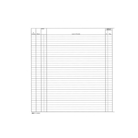 Registro contabilità dei lavori - 31 x 21cm - 47pg - numerate - Edipro