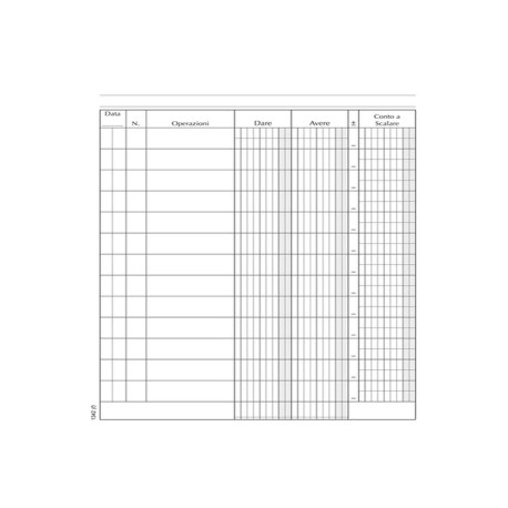 Registro Conto Corrente Banca - 96 pagine - 21 x 15,5 cm - DU134200000 - Data Ufficio