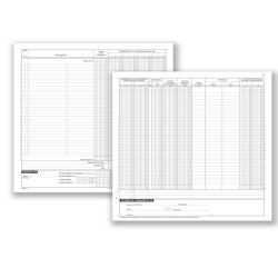 Registro Corrispettivi - 16 pagine numerate - 31 x 24,5 cm - DU1386N0000 - Data Ufficio