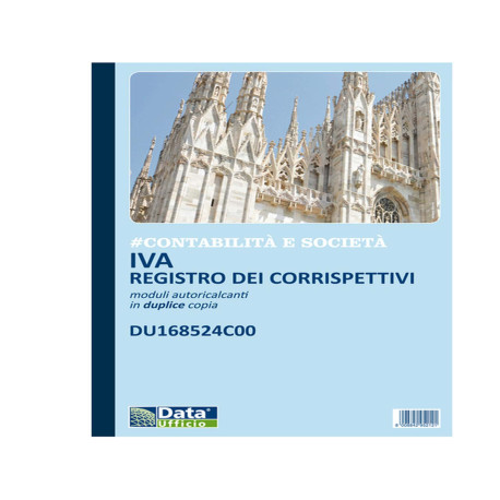 Registro corrispettivi mensili - 24/2 autoricalcante - DU168524C00 - Data Ufficio