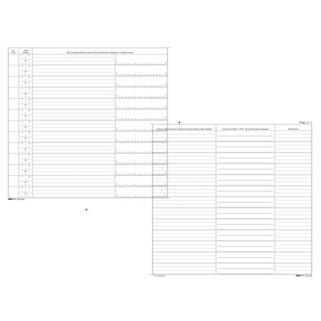 Registro cronologico - 31x24,5 - 14 pagine - Edipro